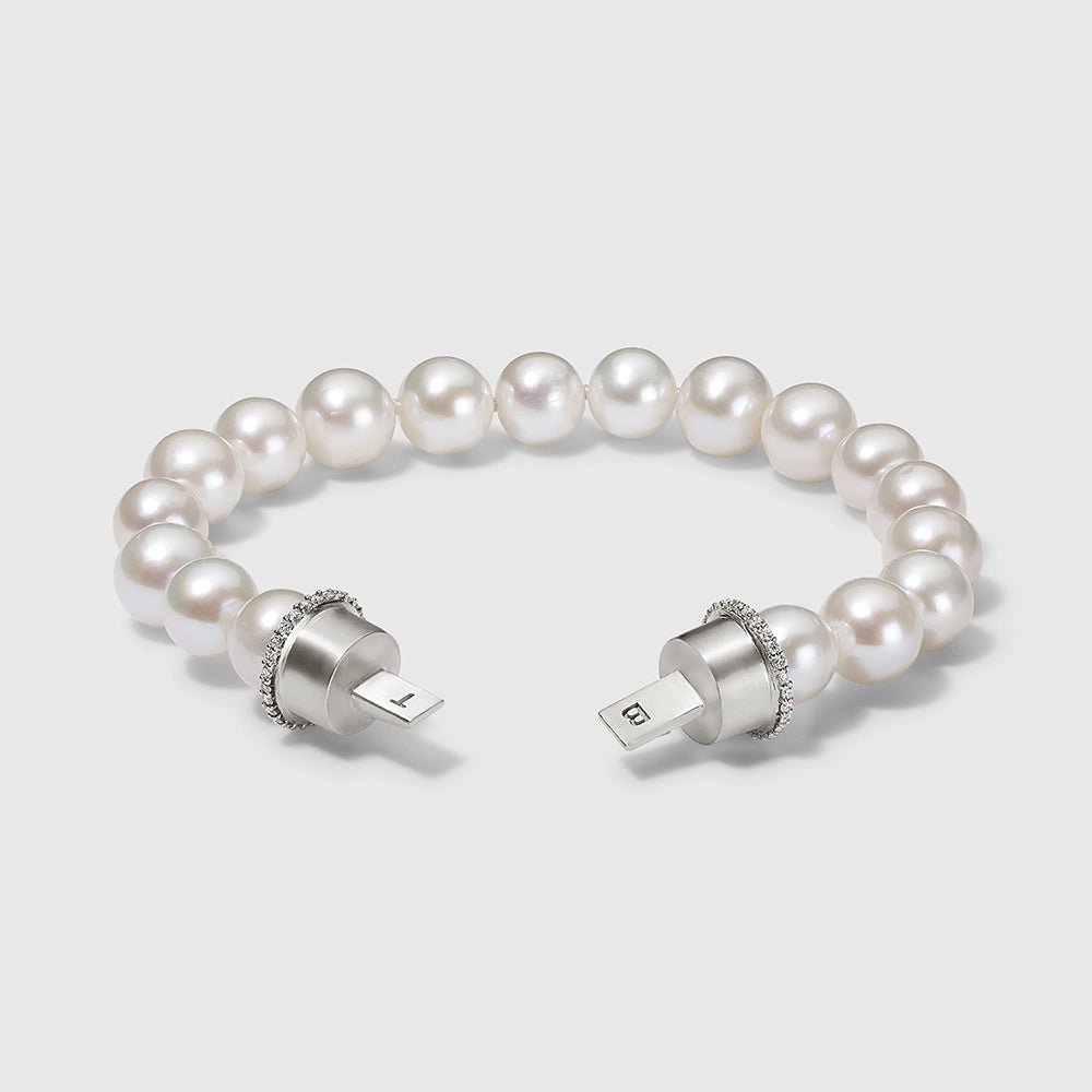 Persian Shield Women’s Pearl & Lab Diamond Add - On Strand - DaneilaLeon