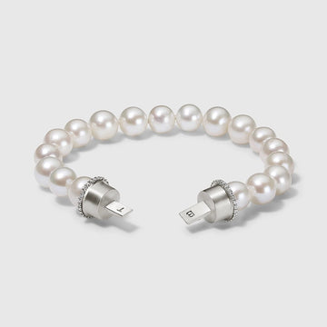 Persian Shield Women’s Pearl & Lab Diamond Add - On Strand - DaneilaLeon