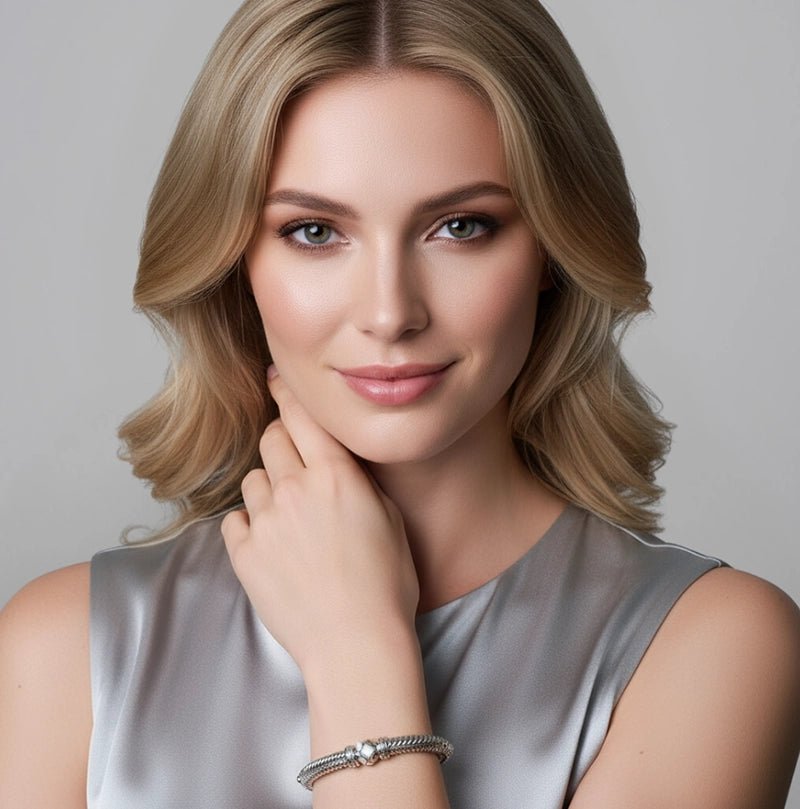 Persian Shield Unisex Cuff with Pearls & Ivory - Colored Enamel - DaneilaLeon