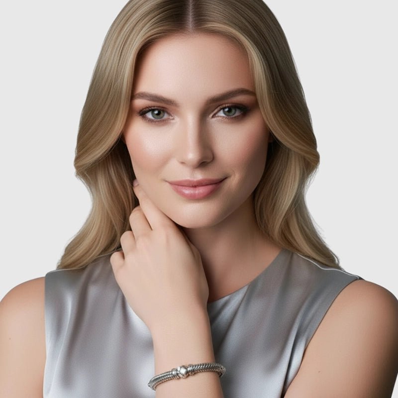 Persian Shield Unisex Cuff with Pearls & Ivory - Colored Enamel - DaneilaLeon