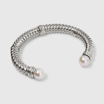 Persian Shield Unisex Cuff with Pearls - DaneilaLeon