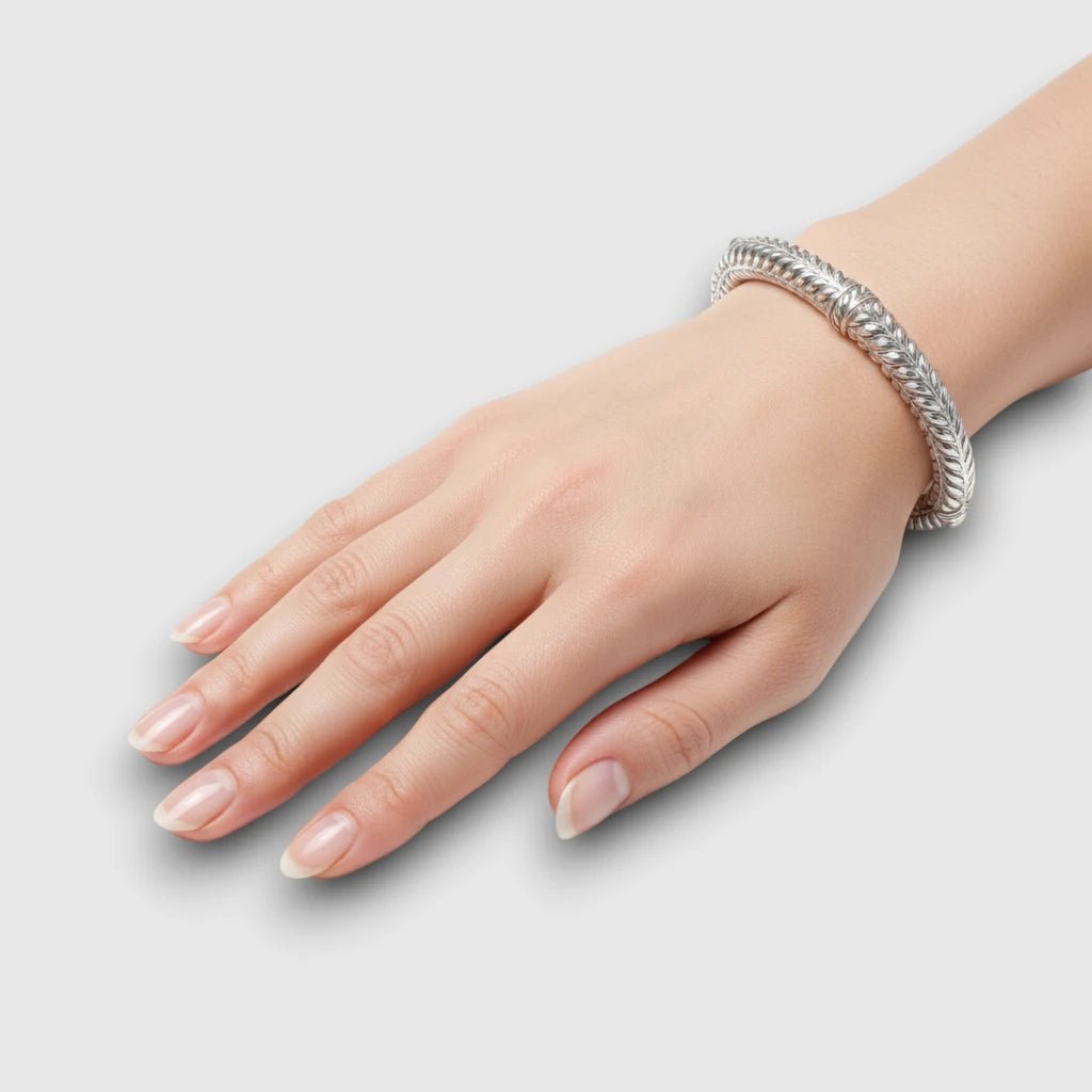 Persian Shield Unisex Cuff with Pearls - DaneilaLeon