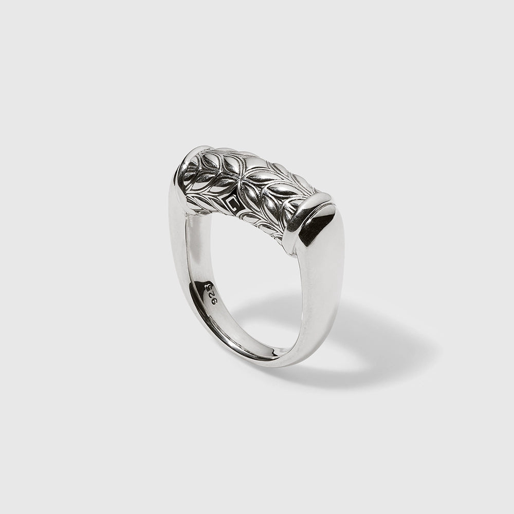 Persian Shield Women’s Silver Fashion Ring - Daneila Leon