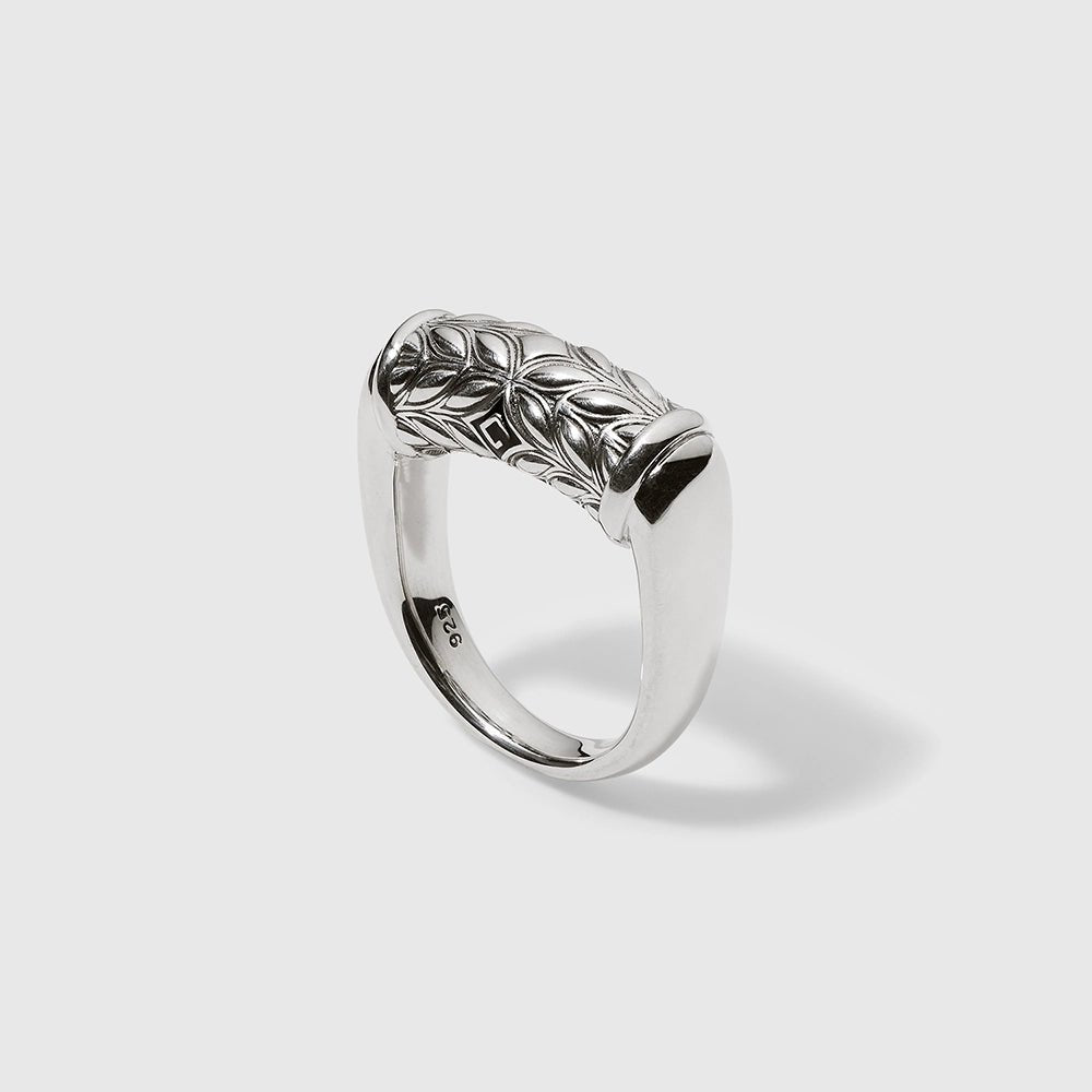 Persian Shield Unisex Silver Fashion Ring - DaneilaLeon