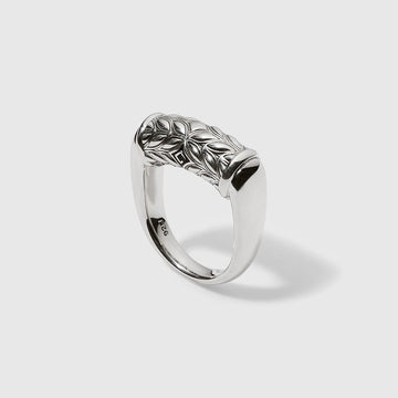 Persian Shield Unisex Silver Fashion Ring - DaneilaLeon